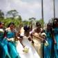 Sheath/ Column One Shoulder Floor-length Chiffon Bridesmaid Dress