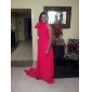 A-line High Neck Chiffon Evening Dress With Court Train inspired by Emma Stone at the 84th Oscar 