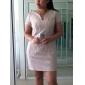 TS Heart-shaped Lace Sheath Dress