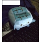 Kawaii Hannari Tofu Cell Plush Mobilholder Holder julegave (CEG1058)