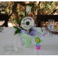 assorted flor pote titulares placecard (conjunto de 6)