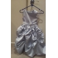 Ball Gown Scoop Tea-length Satin Flower Girl Dress