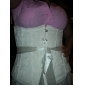 Algodão Com Frente Jacquard Chincer Busk Strapless cintura Encerramento