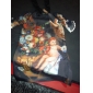 ts vendimia petróleo imprimir detalles de pintura de gasa y encaje vestido
