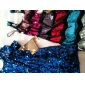 Sheath/Column Bateau Short/Mini Sequined Cocktail Dress