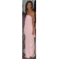 Chiffon Sheath/Column Strapless Floor-length Evening Dress inspired by Luciana Damon at Oscar 