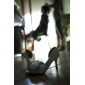 qualità pizzo / raso alto tacco a spillo peep toe con le scarpe da sposa bowknot / scarpe da sposa