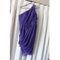 Sheath/Column One Shoulder Knee-length Chiffon Over Mading Bridesmaid/Wedding Party Dress 