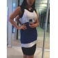 TS Tri-color Belted Dress