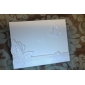 Butterfly Themed Wedding Guest Book in White Resin