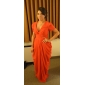 Chiffon Sheath/Column V-neck Floor-length Evening Dress inspired by Katharine Mcphee 