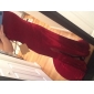 Trumpet/Mermaid High Neck Sweep/Brush Train Velvet Evening Dress