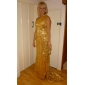 Sequined Trumpet/ Mermaid One Shoulder Sweep/ Brush Train Evening Dress inspired by Elizabeth Banks