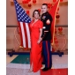 Chiffon Sheath/Column V-neck Floor-length Evening Dress inspired by Katharine Mcphee 