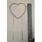 hart strass schijnt cake topper