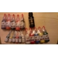 17 flasker af tatovering blæk / 10 * 15 ml, 6 * 5 ml og 1 * 30 ml