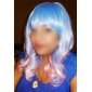 Lolita Wave Wig Inspired by Blue and Pink Mixed Color 55cm Sweet 