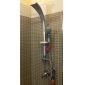 Rotatable Wall Mount Widespread Painting Finish Shower Panel Faucet with A Grade ABS Hand Shower
