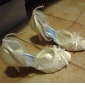 NORMA - Sandalen mit hohen Absätzen Hochzeit Pfennigabsatz Satin