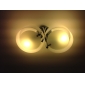 ARDS - Lampadario moderno in acrilico in cromo con 2 lampadine