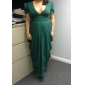 Chiffon Sheath/Column V-neck Floor-length Evening Dress inspired by Katharine Mcphee 