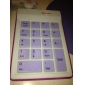 portátil de 18 tecla do teclado numérico de silicone com cabo USB retrátil