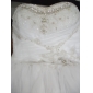 Ball Gown Sweetheart Strapless Floor-length Tulle Wedding Dress