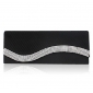 Satin Shell With Rhinestone Evening Clutches More Colors Available