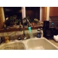 Solid Brass Kitchen Faucet with Color Changing LED Light
