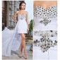  Sheath/Column Sweetheart Asymmetrical Chiffon Cocktail Dress
