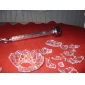 lustre en cristal avec 4 lumières dans ampoule bougie