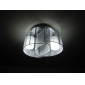 moderno flushmount prata projetado simples, com duas luzes
