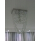 Montagem de luz 60w luxuriante nivelada com contas de cristal