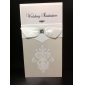 Vintage White Flor-de-lis Wedding Invitation With Insert (Set of 50)