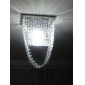 Montagem de luz 60w luxuriante nivelada com contas de cristal