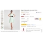 CASSIE - kjole til brudepige i chiffon