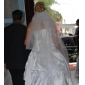 três camadas véu do casamento valsa