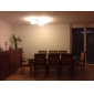 Acrylic Chandelier with 3 lights (Chrome Finish)