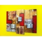 Hand-painted Abstract Oil Painting with Stretched Frame - Set of 3