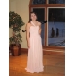  A-line One Shoulder Floor-length Chiffon Evening Dress