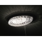 Modern Crystal Flush Mount with 24 Light