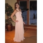 A-line One Shoulder Floor-length Chiffon Evening Dress