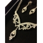 lindo strass tcheco com liga colar banhado de noiva e brincos conjunto de jóias