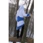 cosplay kostume inspireret af Assassins Creed iii Connor blå og hvid jakke