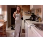 Stretch Satin Sheath/Column Sweetheart Sweep/Brush Train Evening Dress Inspired By Blake Lively 