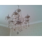lustre de cristal com 6 luzes