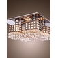 Stainless Crystal Ceiling Light Gein Pattern with 4 Lights