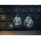 Antique Silver-plated Portrait Earring