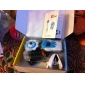 Baby-Monitor mit Nachtsicht-und AV-out (Blumen-Design / blau)