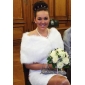 ärmellos Kunstpelz Braut Hochzeit Jacke / Wrap (whpj002-2045)